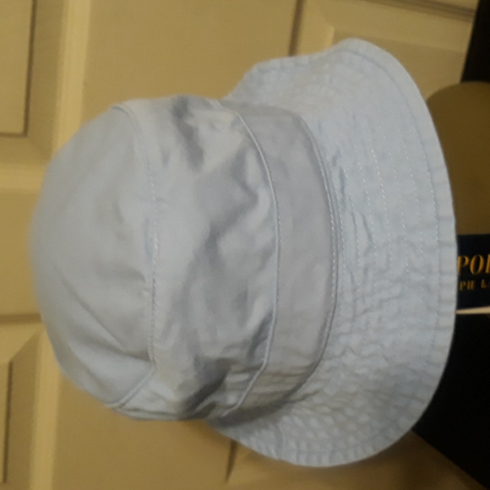 NWT Polo Ralph Lauren Beach Polo Spell-out Bucket Hat - Blue - Picture 9 of 12